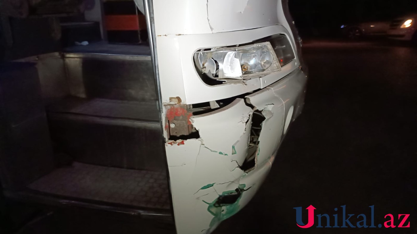 Tovuzda sərnişin avtobusu piyadanı vurdu